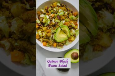 Quinoa Salad Bowl | Quinoa Black beans  #shorts #vegan #short #weightloss #recipe #fatloss #health