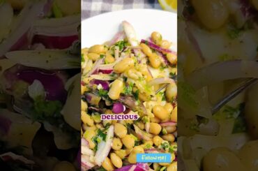 Delicious and very healthy Lemon Bean Salad #homecooking #recipes #salad