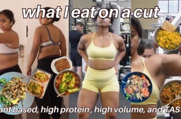 WHAT I EAT FOR FAT LOSS | high protein, low calorie, plant based, and TASTY