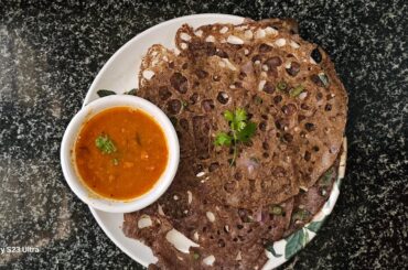 Healthy Instant Crispy Ragi Dosa Quick Breakfast Recipe / Ragi Dosa Weight Loss