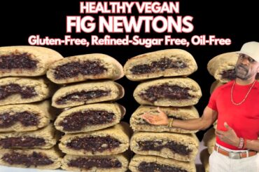 Best Healthy Vegan FIG NEWTON COOKIES Gluten-Free, Refined-Sugar-Free, Oil-Free
