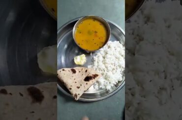 Healthy Lunch #new#shorts #dalbhat #roti #papad #gol#dungri#testy#healthy#khana#like#share#subscribe