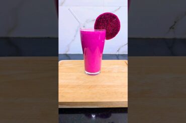 Healthy Dragonfruit Milkshake #shorts #dragonfruit #healthy #trending #tasty #recipe #summer