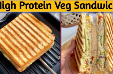 healthy sandwich recipes vegetarian, high protein veg sandwich, sandwich recipe simple, veg sandwich