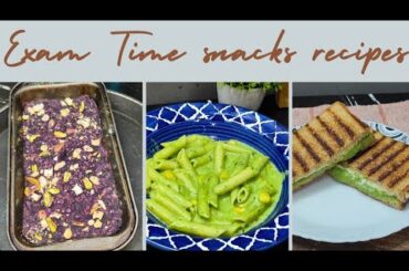 3 Easy and Quick Kids Snacks Recipes for Exams Time | Healthy Lunch/ Evening recipes |