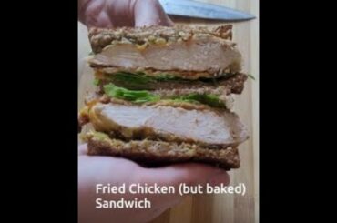 Healthy Fried Chicken | Sandwich Recipe | Jatin In The Kitchen #shorts