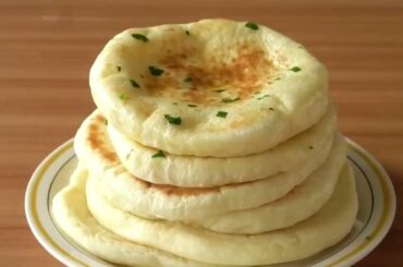 Make a simple pita bread without an oven #cooking #healthy  #food #recipe #egg #bread