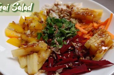 Healthy salad recipe for meal: Inspired by Thai salad #healthymeals #veganrecipes