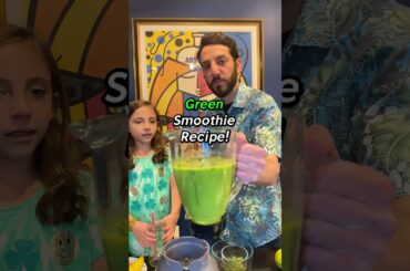Green Smoothie for the Family &  Smoothie Song! #smoothie #recipe #healthy