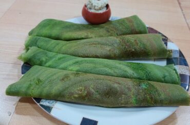 Instant Paneer Palak Dosa | Healthy Breakfast | Paneer Palak Dosa Recipe
