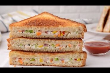 Sandwich Recipe With Different Style #Easy Sandwich Recipe At Home #Healthy Snack#Sandwich Recipe #