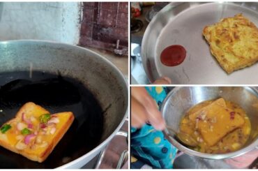 Desi Kadai Style Healthy Brown Bread Toast Recipe
