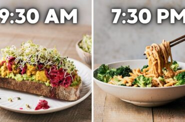24 hours of healthy vegan meals (high-protein & easy)