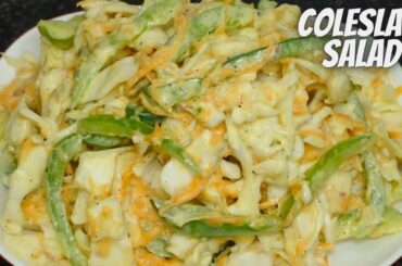 Coleslaw Salad Recipe | Restuarent type healthy salad in your home kitchen