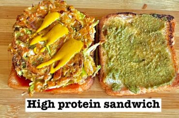 High protein sandwich for breakfast in just 10 minutes |unique breakfast recipe|new breakfast idea