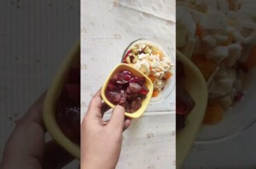 No Sugar| No Custard Powder| Healthy Fruit Salad Recipe|Vrat Special| Sugarfree Dessert| #shorts #yt