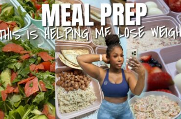 MEAL PREP FOR WEIGHT LOSS! This is actually helping me lose weight! High protein!
