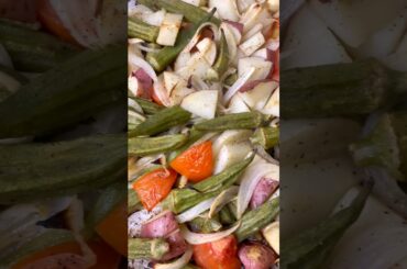 Roasted Mixed Vegetables with Garlic #vegan #healthy #roastedvegetables #foodie