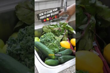 Easy Ways to Clean Your Fruits and Vegetables! #organic #food #health #recipe #healing #howto