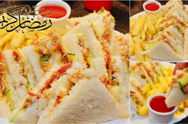 Easy iftar Snacks|Ramadan Recipes for iftar |Egg Sandwich|Chicken Sandwich|Healthy sandwich Recipe