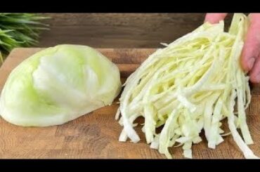 Blood sugar levels drop immediately!  This cabbage recipe is a treasure!