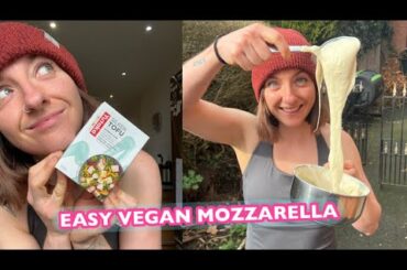 AMAZING VEGAN MOZZARELLA | EASY & HEALTHY (No Cashews & Oil Free!)