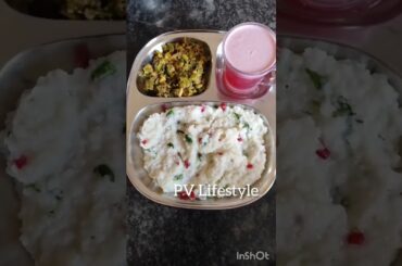 Healthy Lunch Plate/Creamy Curd Rice/Avarakkai Poriyal/Pomegranate juice #curdrice #lunchplate#thala