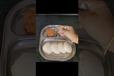 Morning healthy breakfast | idly with onion chutney