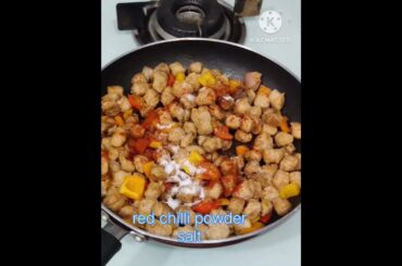 Healthy soya chunk chilli | Proteins Rich Healthy Snack | Snack Recipe