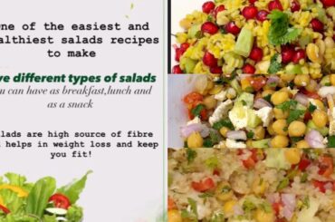 Healthy 5 Types of Weight loss  Recipes, more importantly it's very Tasty | Salad Recipes #food