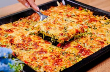 These vegetables taste better than pizza! Very tasty and quick! Dinner recipes