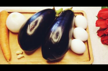 Healthy dinner with a different eggplant recipe/new and delicious combination of vegetables