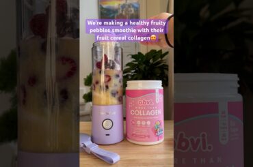 HEALTHY Fruity Pebbles Smoothie BlendJet x Obvi Recipe