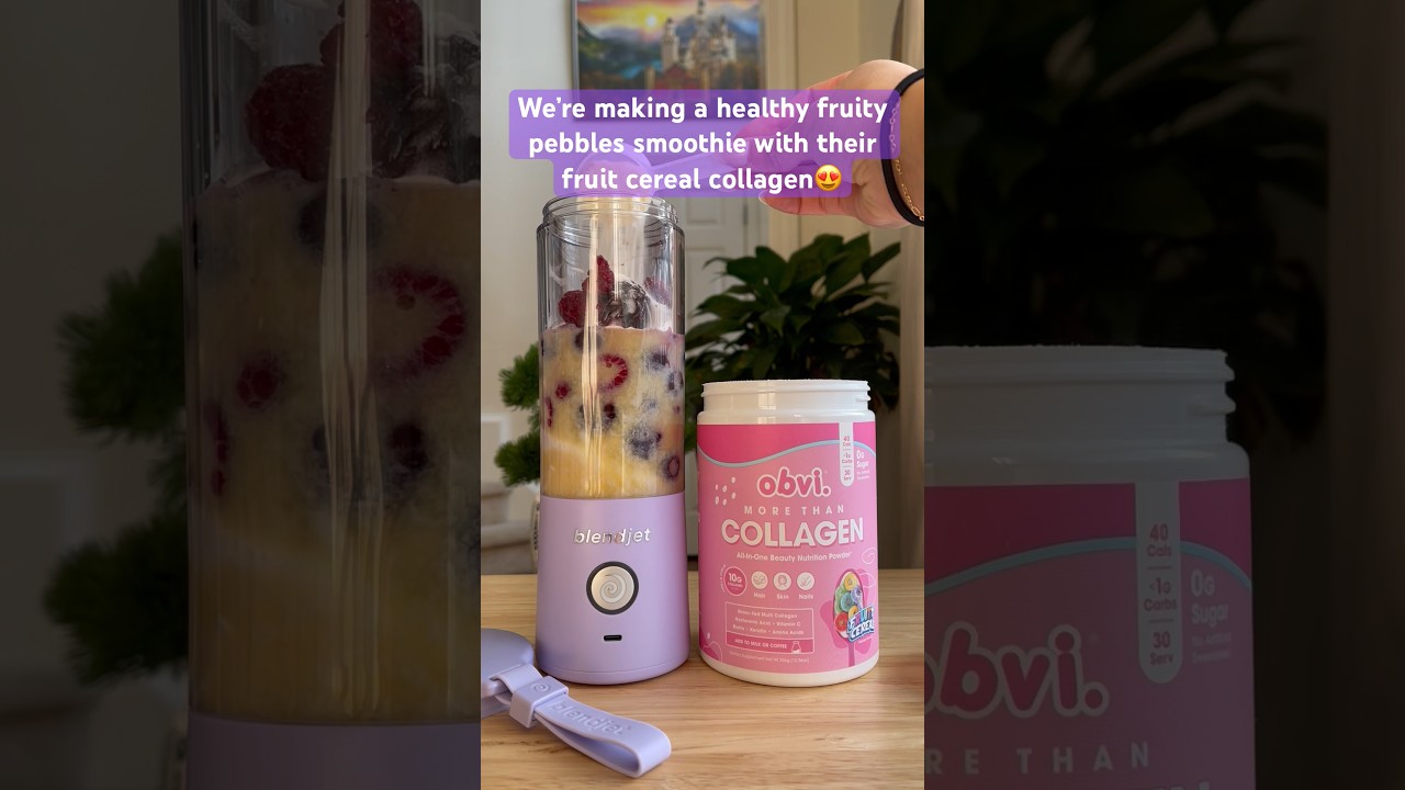 HEALTHY Fruity Pebbles Smoothie BlendJet x Obvi Recipe HEALTHY Fruity Pebbles Smoothie BlendJet x Obvi Recipe