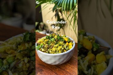 23/100 Days Weightloss Recipes Coriander Rice #shortsfeed #ytshorts #healthyrecipes