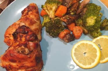 Grilled Chicken  Boiled Vegetables , ,Healthy Recipe (weight loss Recipe)