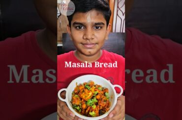 Nikilan's Masala Bread #shorts #vidhuskitchen #easycooking #kidscooking #masalabread #eveningsnacks