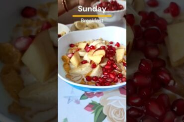 Sunday Breakfast Recipes || Healthy Breakfast ideas #shorts #kelloggs #cornflakes