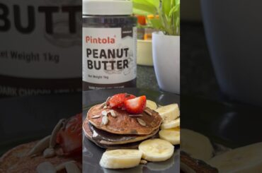 Sabse easy 4 ingredients wala Pancake | Healthy Breakfast #shorts #youtubeshorts