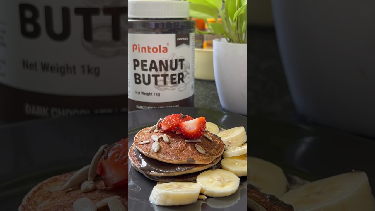 Sabse easy 4 ingredients wala Pancake | Healthy Breakfast #shorts #youtubeshorts Sabse easy 4 ingredients wala Pancake | Healthy Breakfast #shorts #youtubeshorts