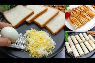 5 Minutes Healthy Snacks Recipes| Egg Snacks | Bread Roll Recipe | New Recipe | Egg Recipe | Ramadan