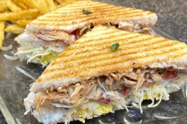 Healthy Club Sandwich | Chicken Grill Sandwich | Iftar Recipe