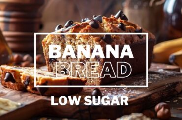 Low Sugar & Butter-Free Banana Bread  I Healthy Recipe with Oat Flour