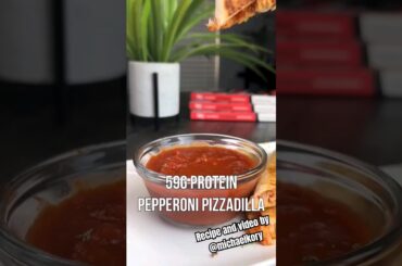 59g high protein pizza easy to make #highprotein #weightlossrecipes #shorts