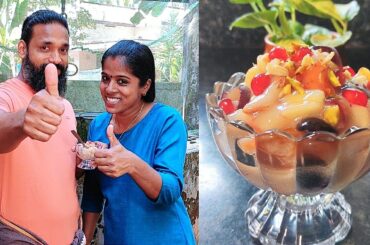 Creamy Fruit Salad/ Custard Apple salad Recipe/ Healthy Fruit Salad/ Easy Fruit Salad Recipe