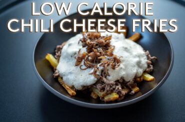 Low Calorie Chili Cheese Fries recipe ( + SECRET to crispy oven or air fryer fries) | Anabolic meal