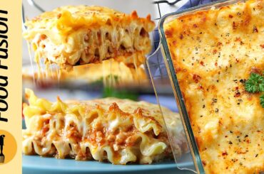 Easy Chicken Lasagna in Dawlance Convection Microwave Oven -  Recipe by Food Fusion