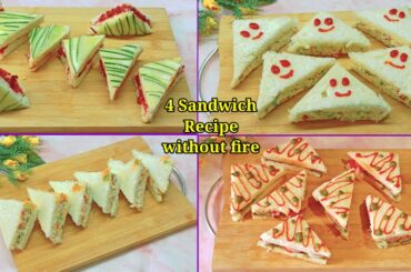 Ready in just 1 minute, Sandwich recipe without fire | Cold sandwich recipe | Vegatable sandwich