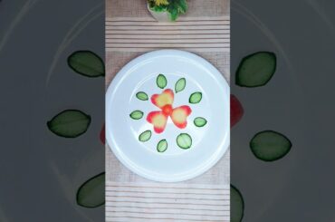 Vegetables cutting designs l Salad cutting ideas #art #cucumbercarving #cookwithsidra #saladart
