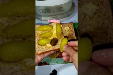 sandwich slice butter pickles#short #yummy healthy bread